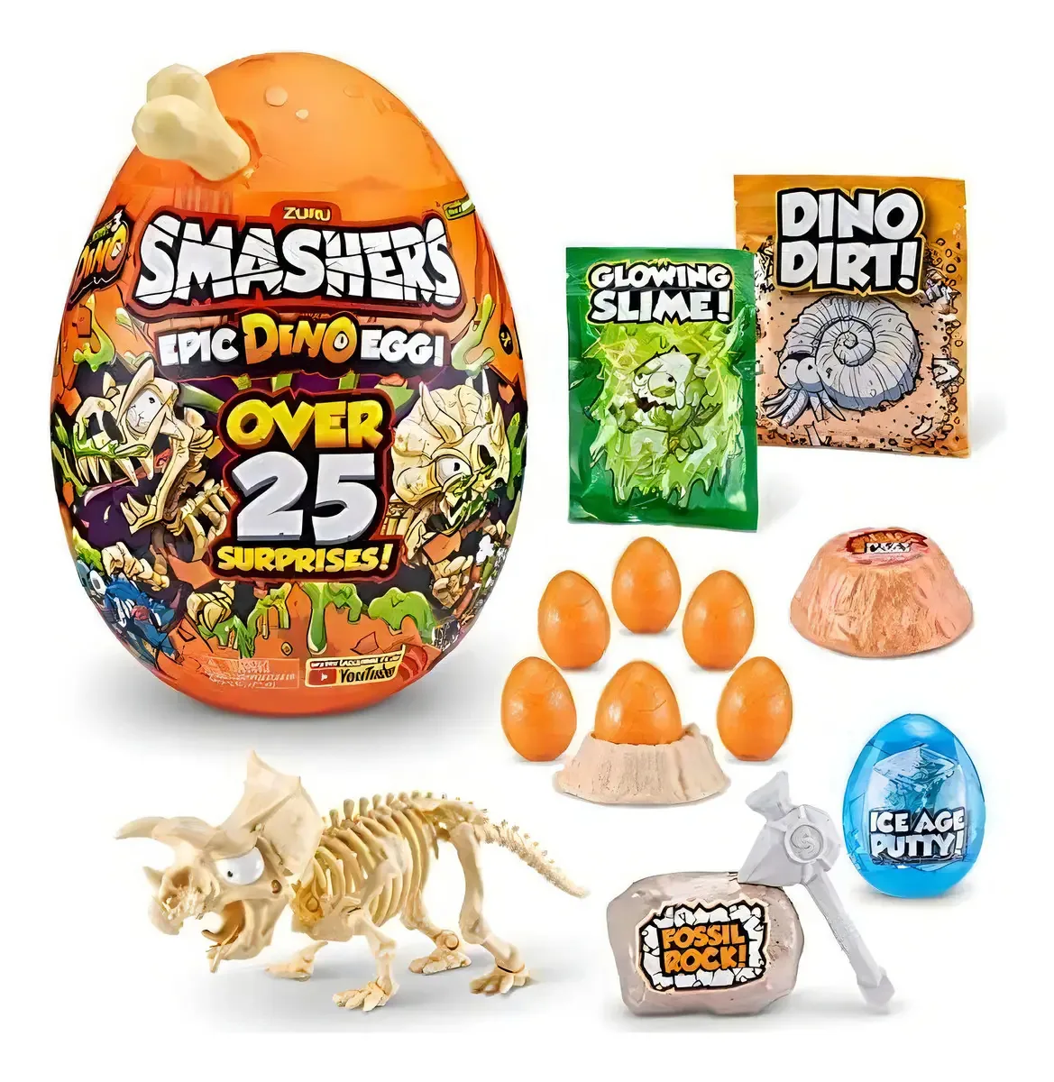 Brinquedo Dino Egg Collectibles Triceratops Series 3 Di Eggs