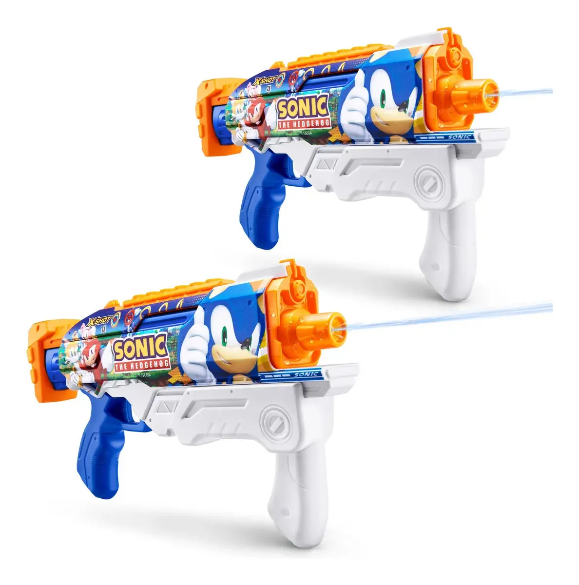 Lançadores de água Zuru X-shot 2 Fast-Fill Skins Sonic 10m Blue
