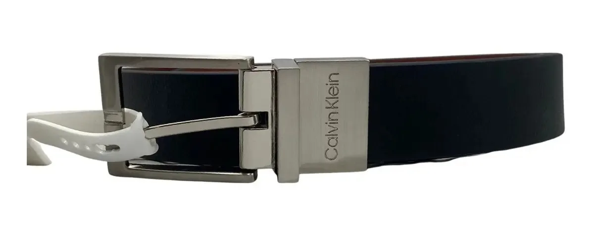 Cinto reversível masculino Calvin Klein 11ka010007 Cor Preto Tamanho L 38-40