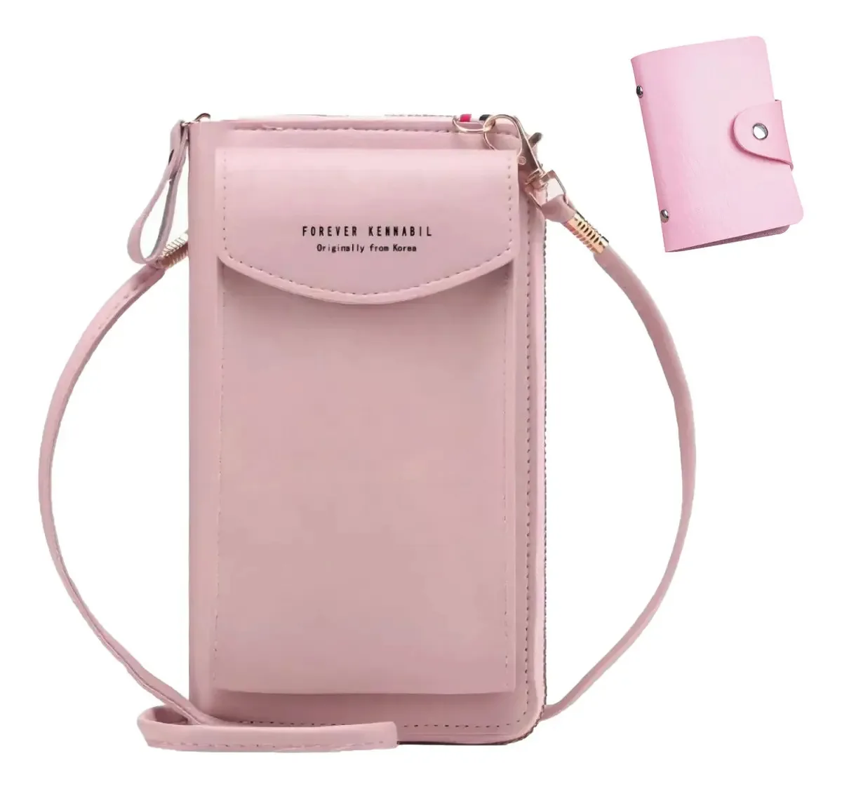 Bolsa de ombro feminina Bozevon, bolsa de ombro rosa