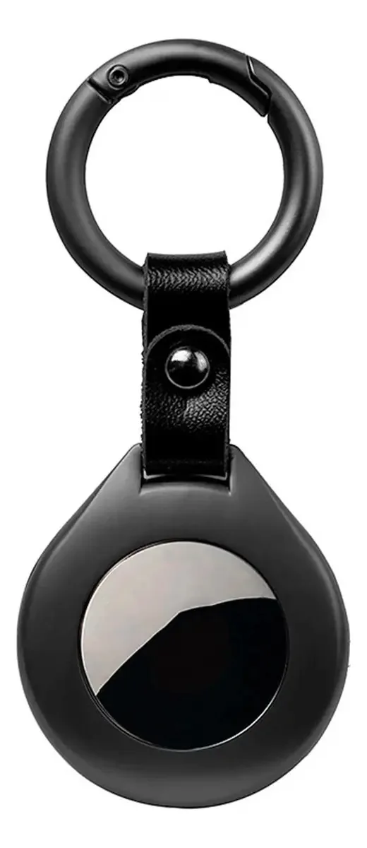 Chaveiros Porta Airtag, chaveiros femininos, anéis masculinos, chaveiros, cor preta