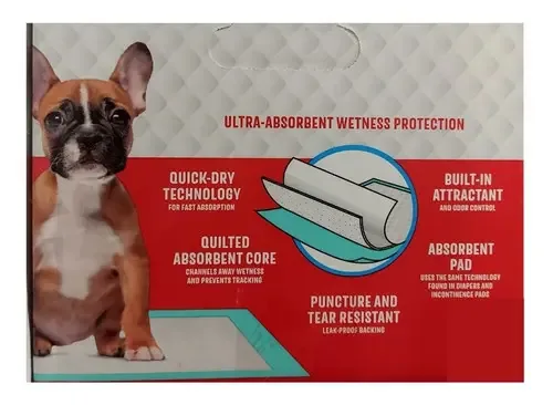 Tapetes absorventes para treinar cães, 30 unidades, 61* 58 cm