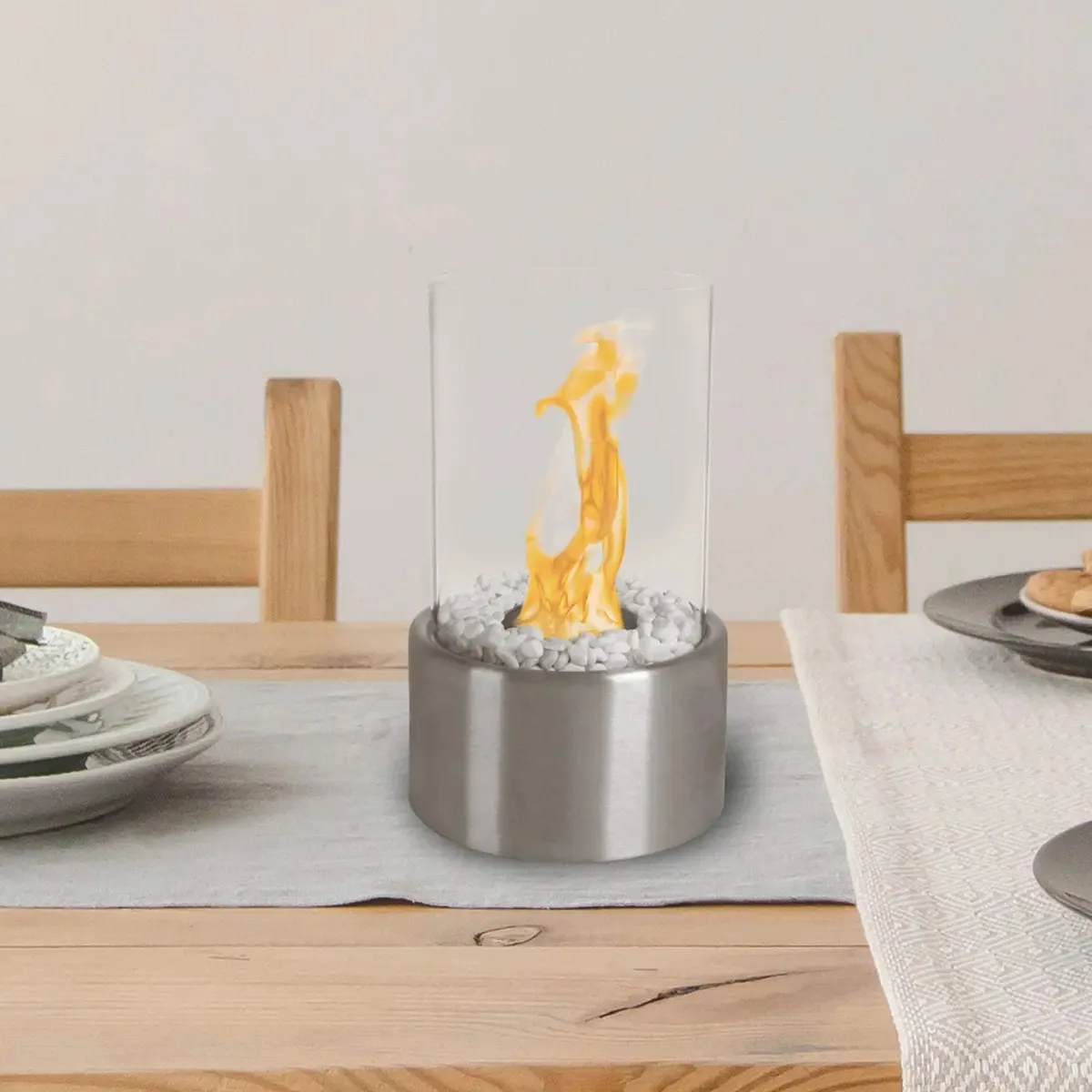 Lareira de mesa ventilada a bioetanol, Llama Real Sim