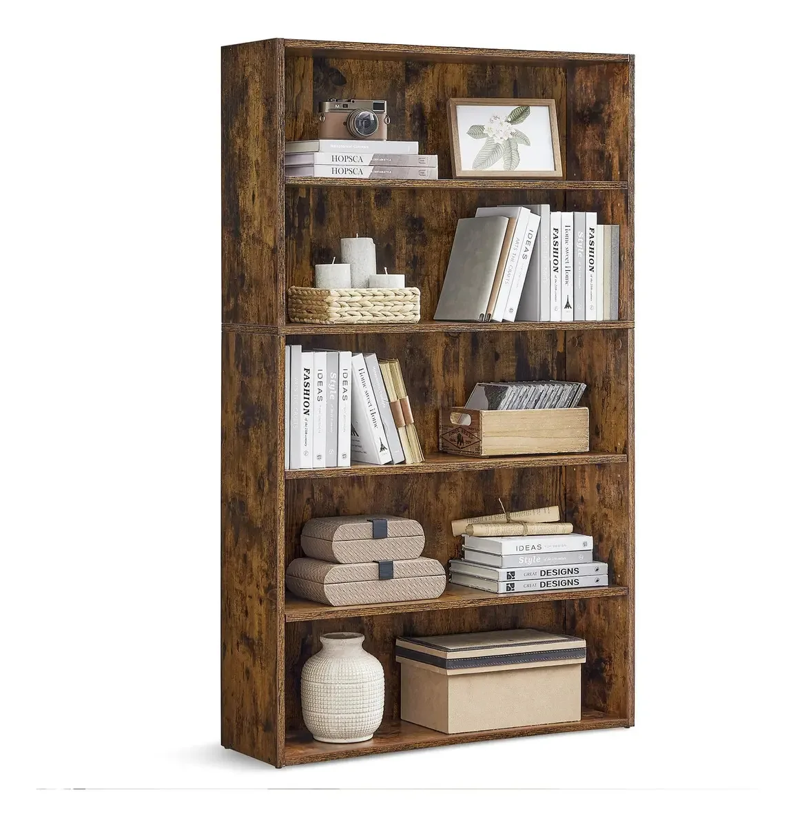 Biblioteca marrom Vasagle ULBC175x01 com 5 prateleiras