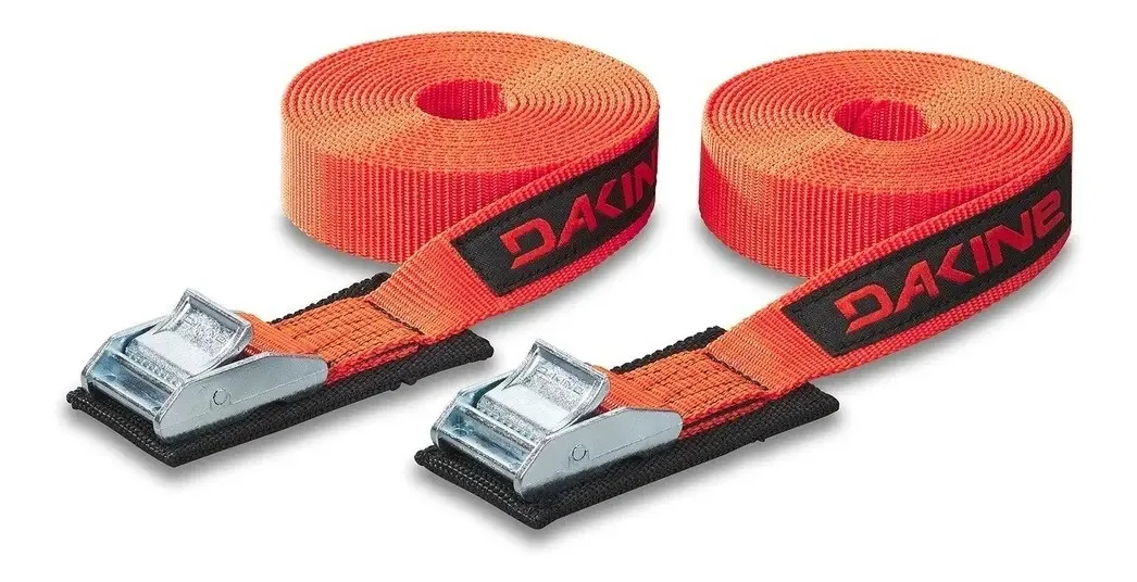 Arnês Dakine Strap Tie Down 3,66 m, 2 peças, reforçado com alça laranja
