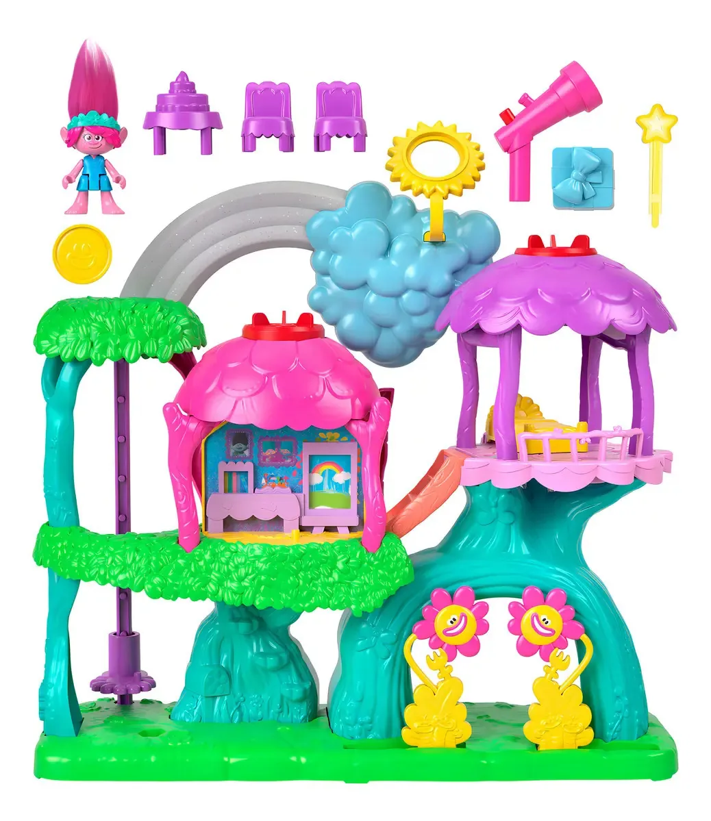 Conjunto de jogos Imaginext Trolls Poppy Treehouse