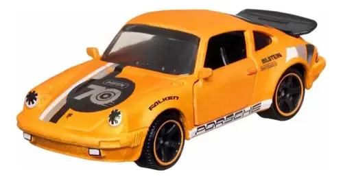 Auto Matchbox Porche 911 Turbo Edição Especial 70 Anos Laranja