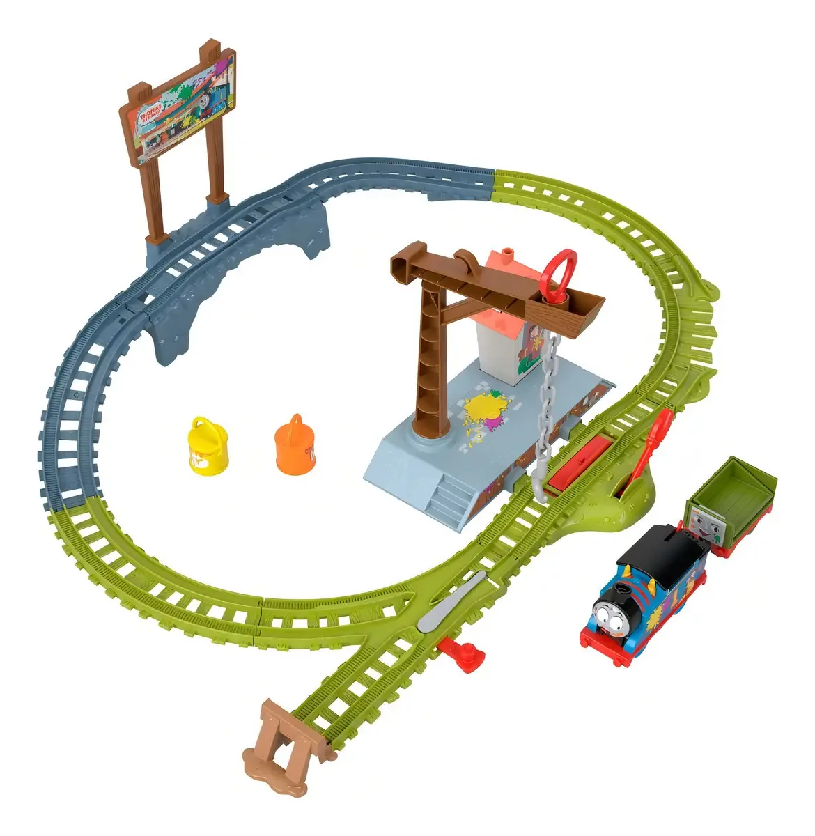 Thomas E Seus Amigos Pista De Entrega De Tinta Mattel