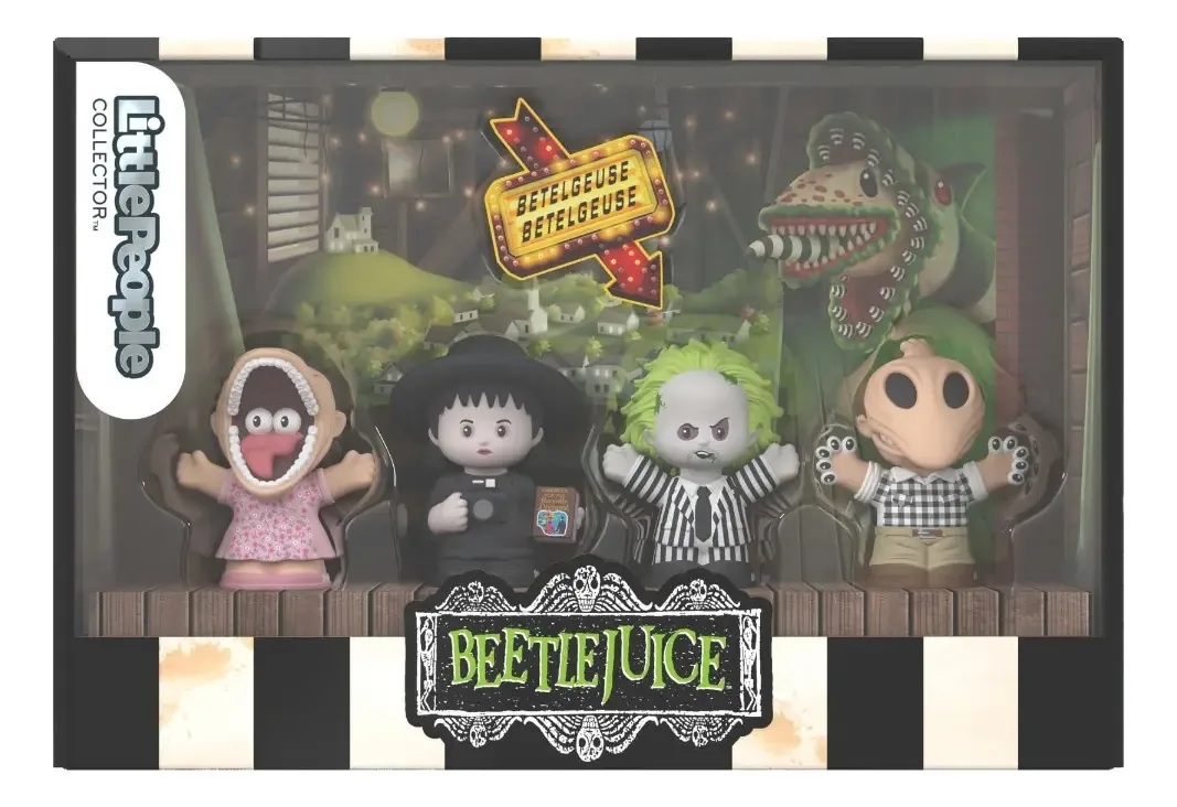 Conjunto de bonecos de brinquedo Little People Collector Beetlejuice