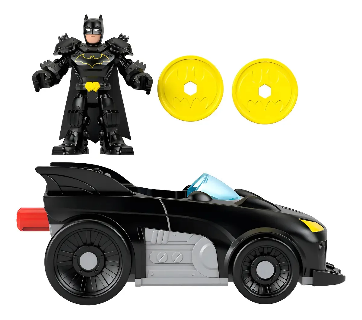 Conjunto multicolorido de jogos e veículos Imaginext Dc Super Friends para Batman