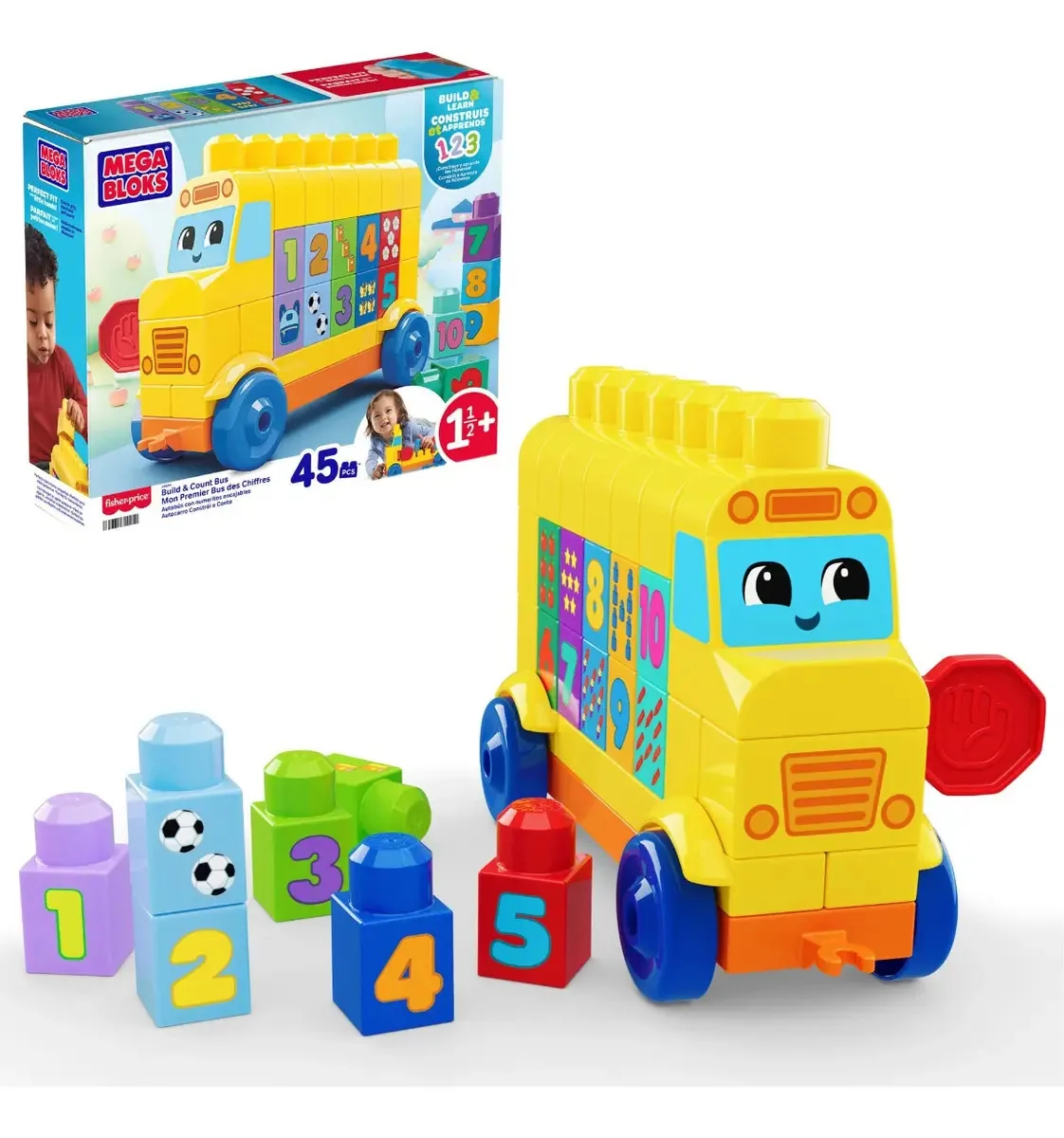Mega Bloks Ônibus Dos Números - Mattel