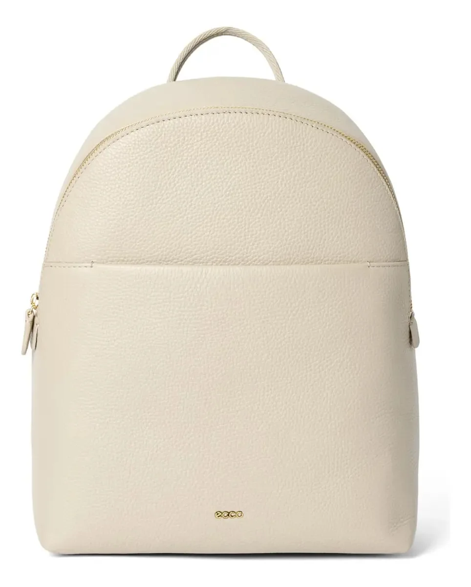 Mochila média de couro Ecco, mochila de areia, média e média