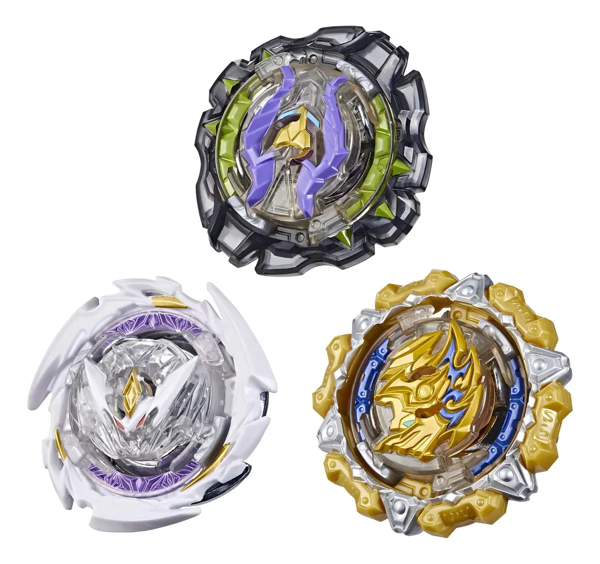 Beyblade Beyblade Burst Trompo [preto, branco, dourado] Quad Drive