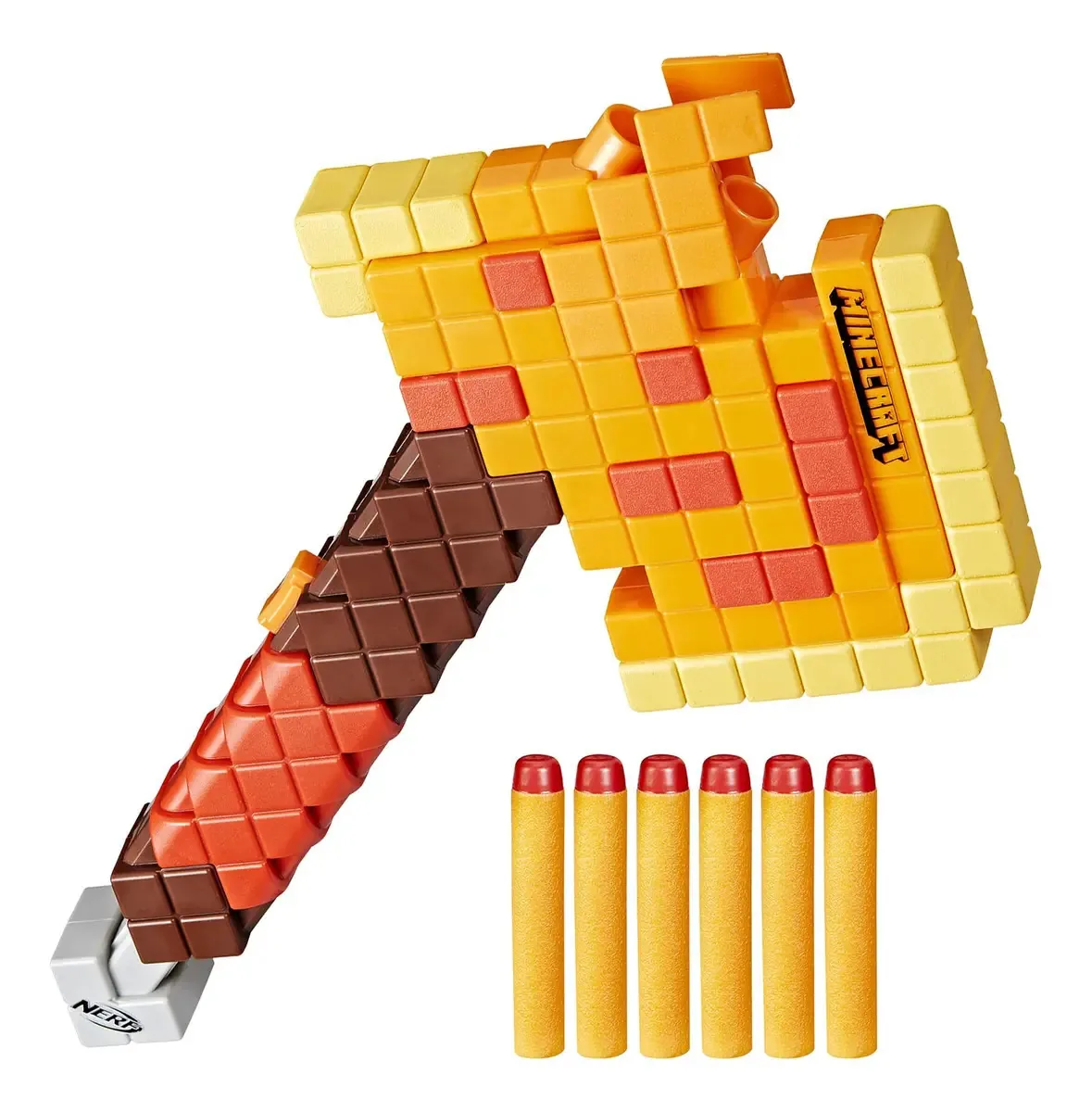Machado de arremesso de dardos Nerf Minecraft Firebrand Ews