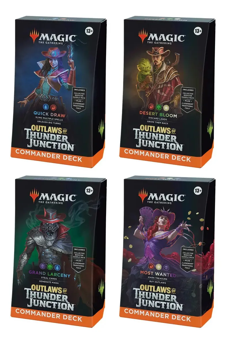 Pacote de Deck Magic The Gathering Outlaws 4 Decks