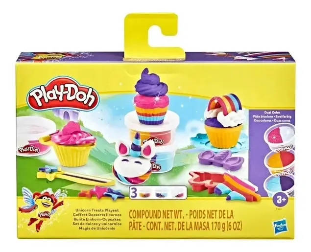 Conjunto de doces e unicórnios Crafts Game Play Doh