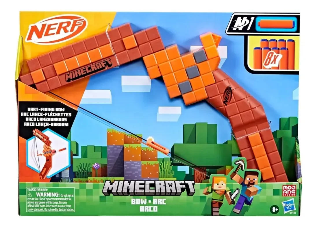 Arco de café colorido Nerf Minecraft