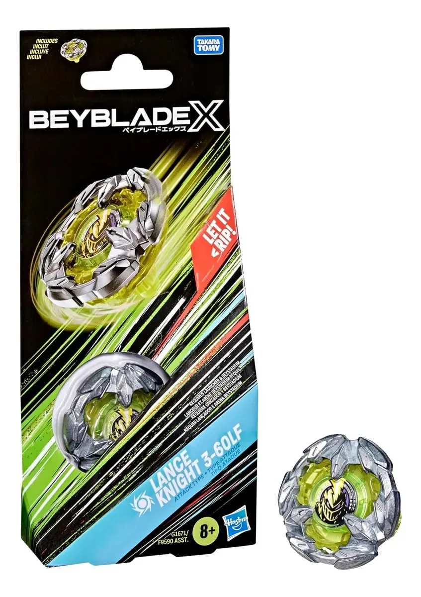 Beyblade X Lance Knight 3-60lf Cor Amarelo