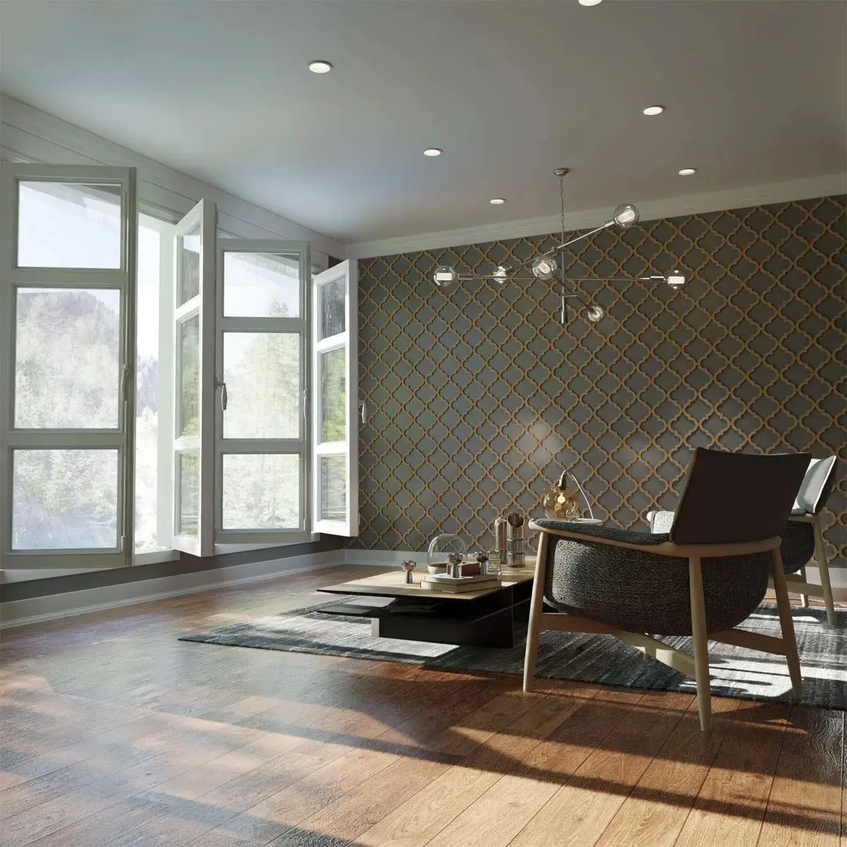 Painel decorativo Ekena Millwork WALW08x08x0250MRKRO