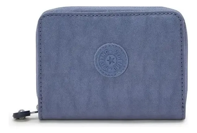 Carteira Com Porta Moedas Kipling Money Love Azul Claro