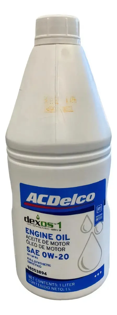 Acdelco 0w20 Dexos 1 1l Óleo Sintético Motor
