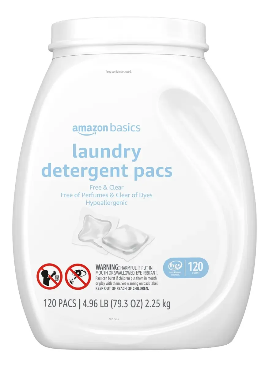 Pacotes De Detergente Para Roupa Amazon Basics Hypoallergeni