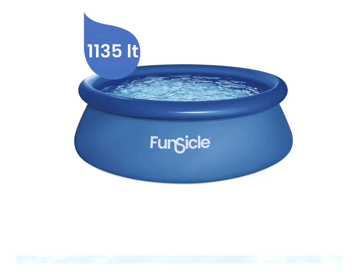 Piscina inflável azul circular Funsicle 1135 Lts
