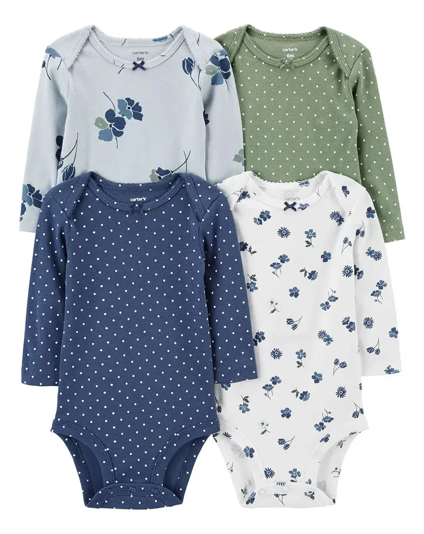 Carter's Pack 4 Bodies 1p878810 Cor Multicolor Tamanho 12m