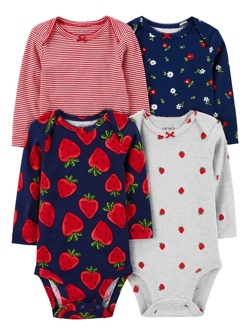 Carter's Pack 4 Bodies 1p879210 Cor Multicolor Tamanho 6m