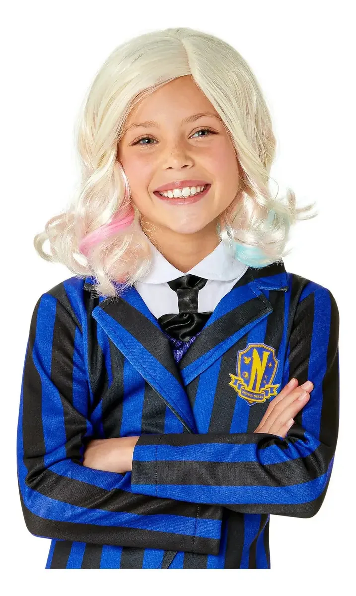 Peruca Enid Costume para meninas, tamanho único