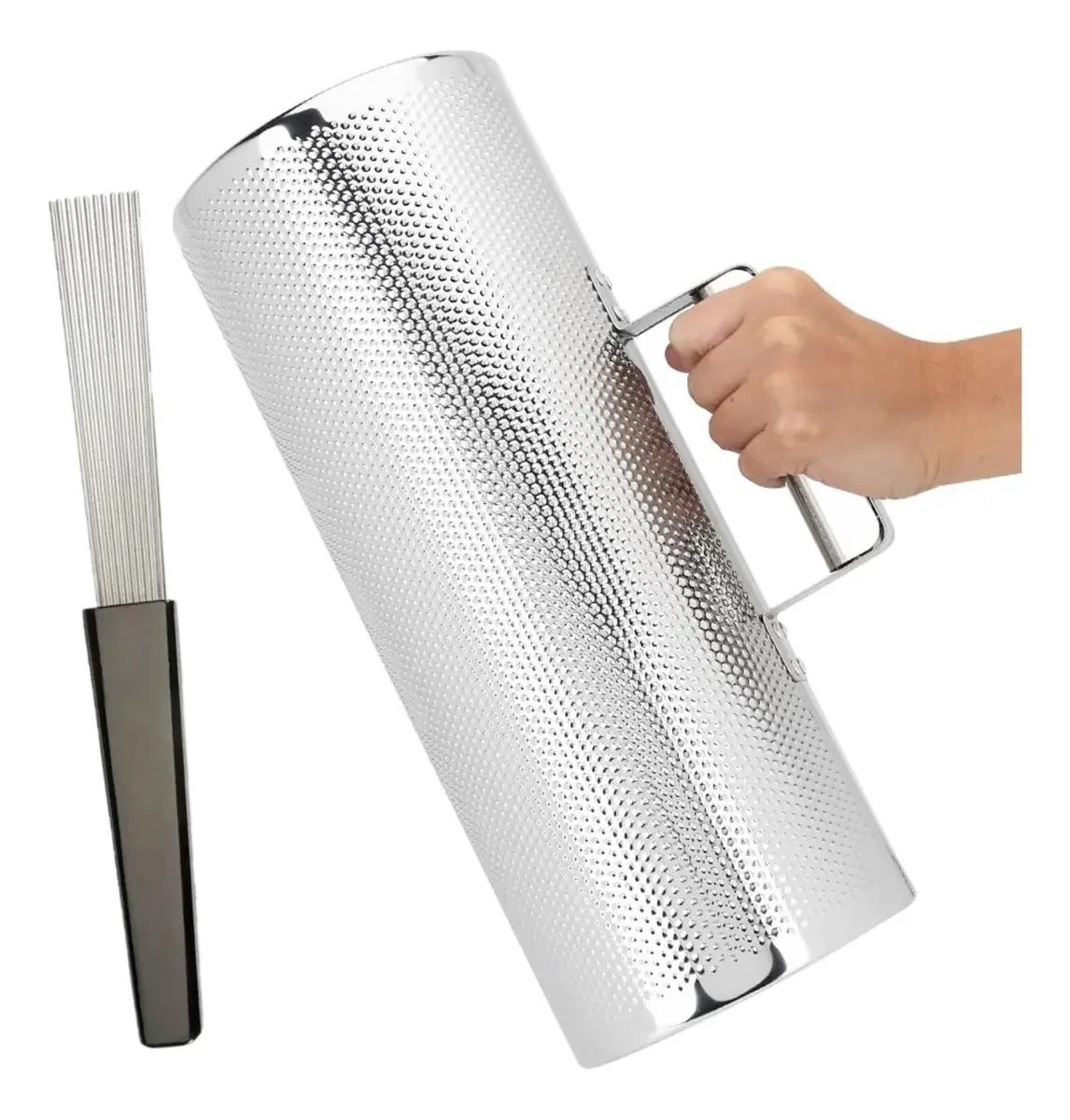 Percussão Guira Guiro Type Lp com pente profissional Cumbia, cor cinza