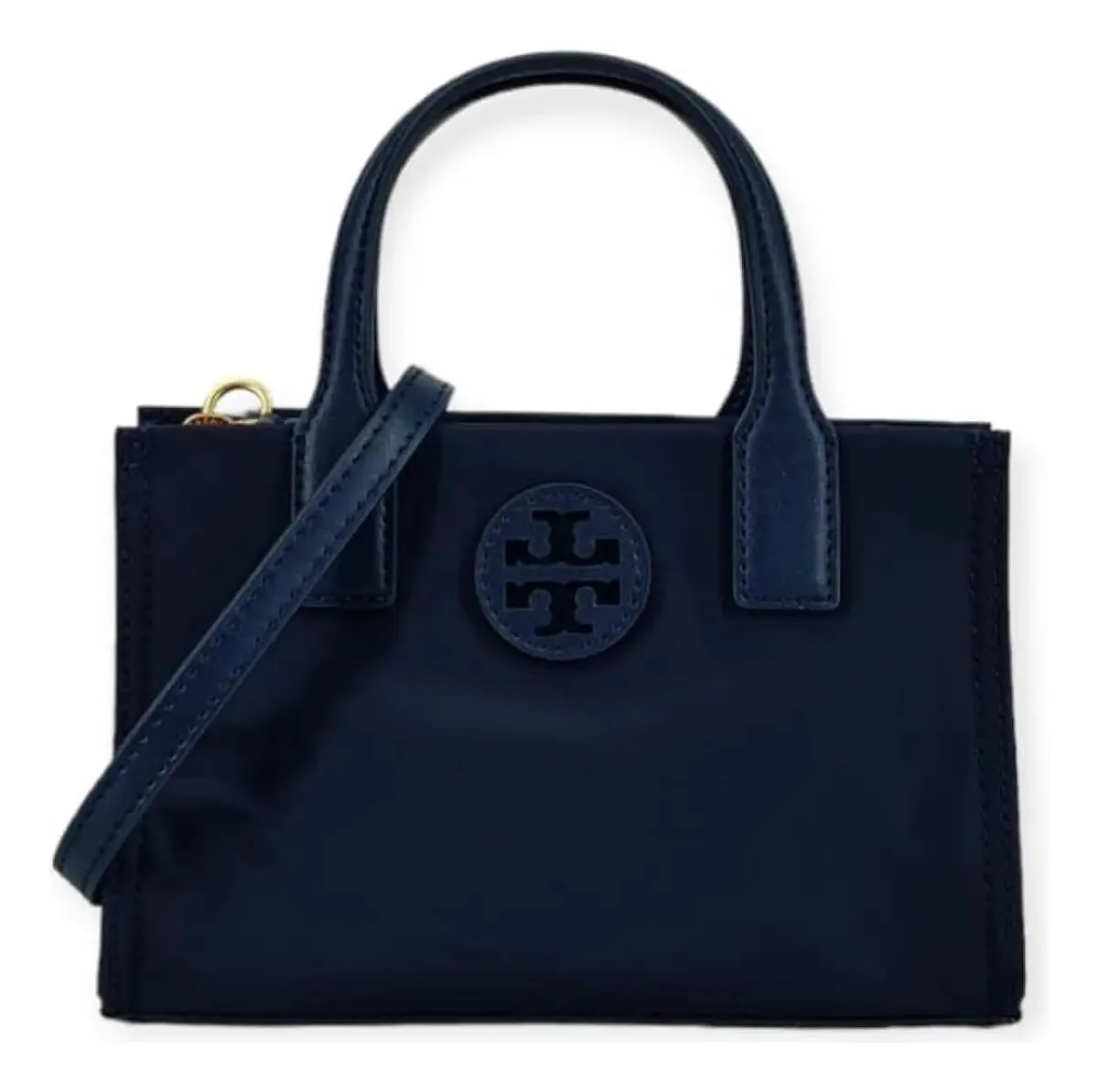 Mini sacola de nylon Tory Burch Elle com ferragens na parte superior