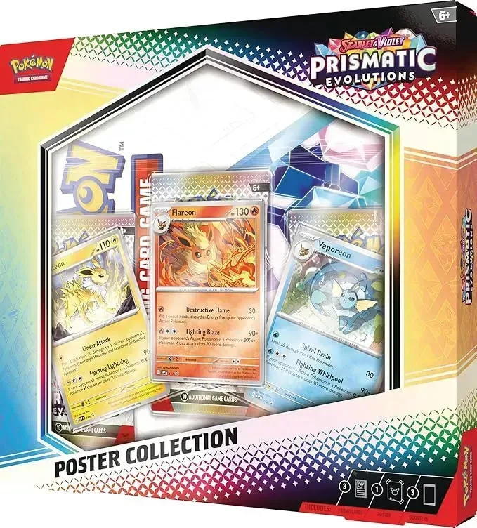 Pkmtcgsv8.5 Prismaticevolutions - Coleção de pôsteres em inglês