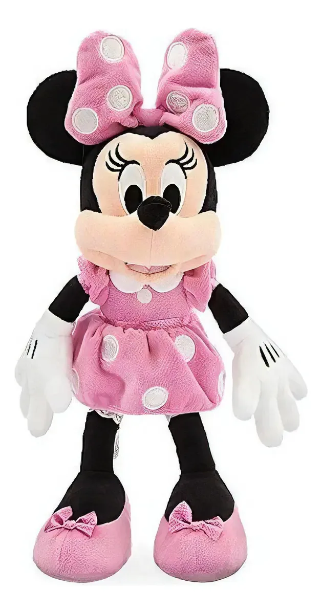 Brinquedo de pelúcia Disney Minnie Mouse - rosa - pequeno