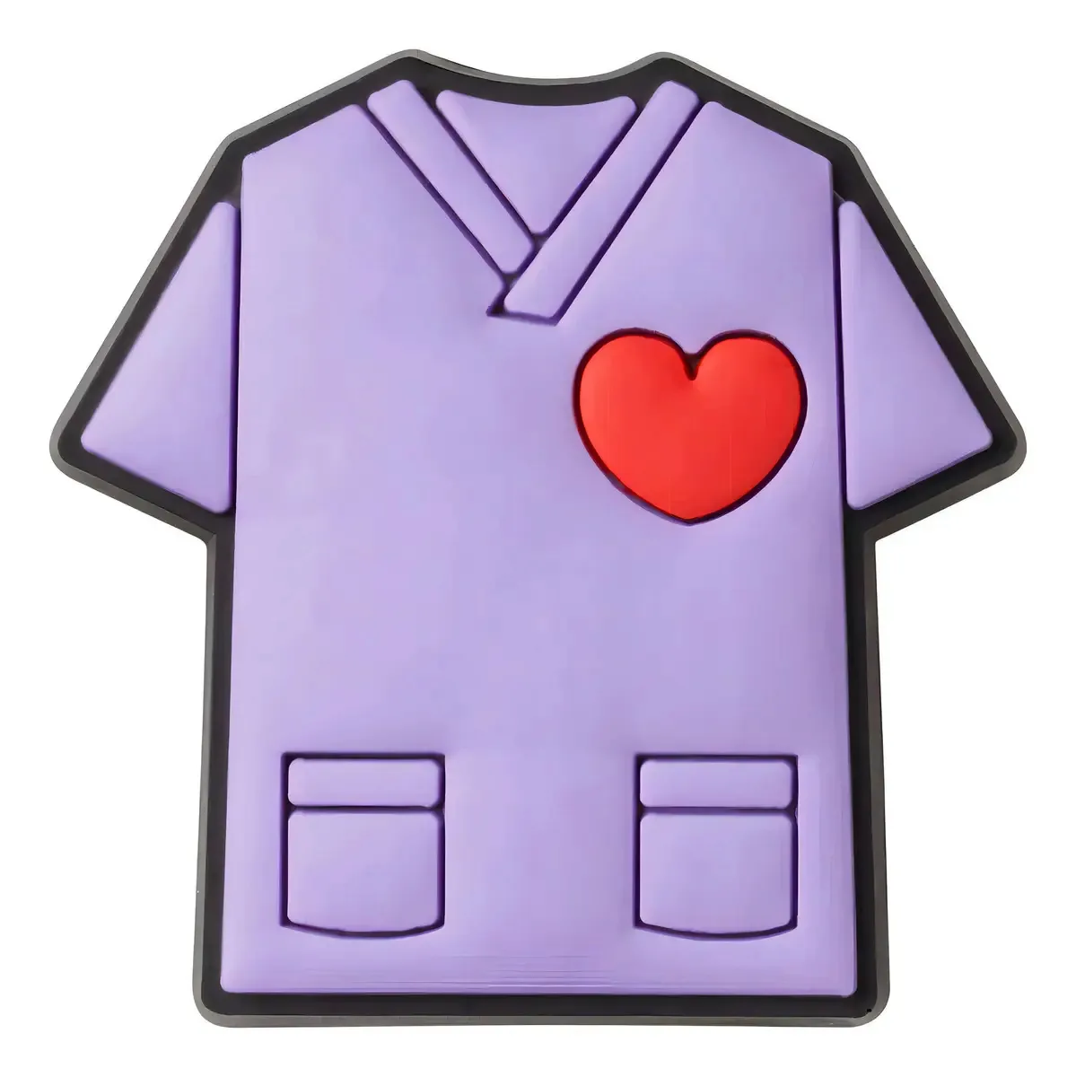 Camisa Jibbitz Crocs Purple Scrub Lila