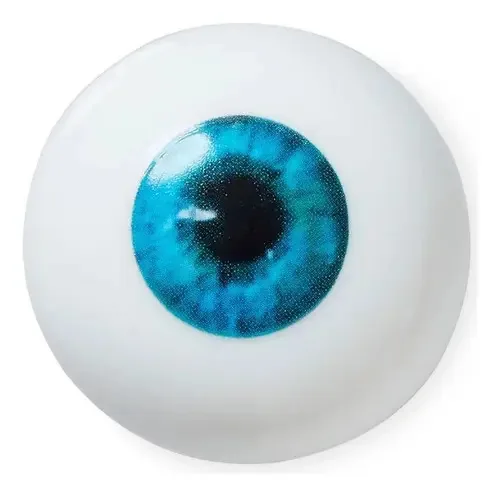 Bola de olhos Jibbitz Crocs branca azul