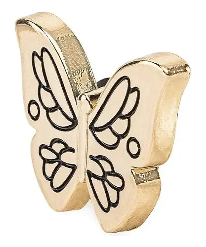 Borboleta Jibbitz Crocs Gold Outline Dorado Negro