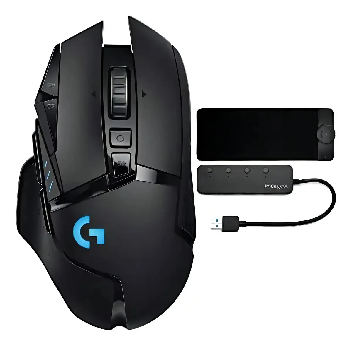 Hub USB Logitech G502 - Preto