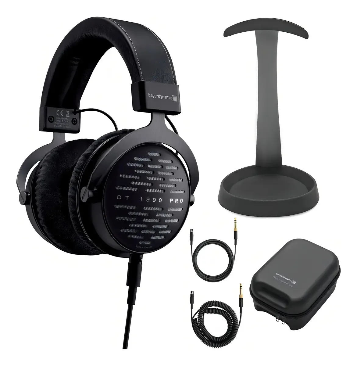 Beyerdynamic Dt 1990 Pro - Fones de Referência de Estúdio e Suporte de Alumínio para Fones (2 Itens)