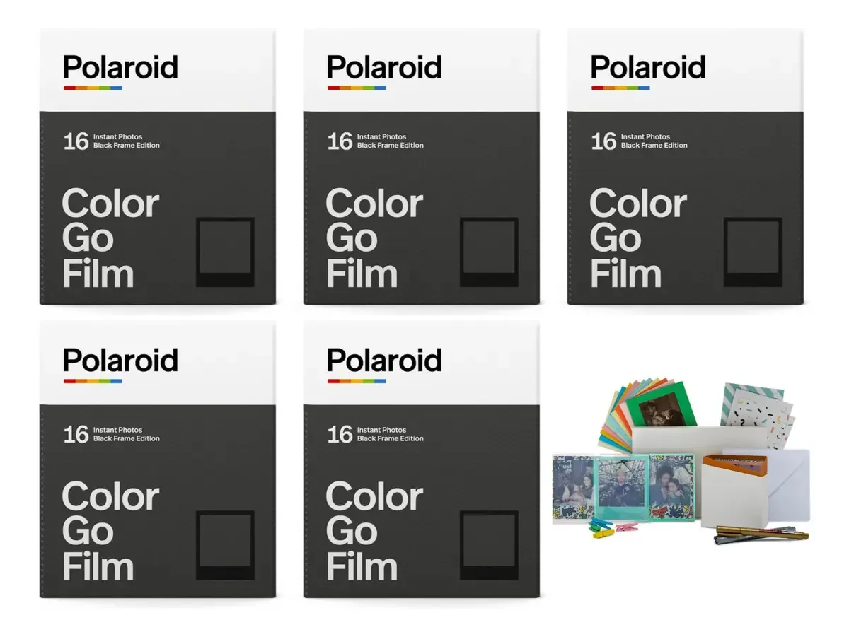 Film Polaroid Go Color, Pacote Duplo, Moldura Preta, Pacote