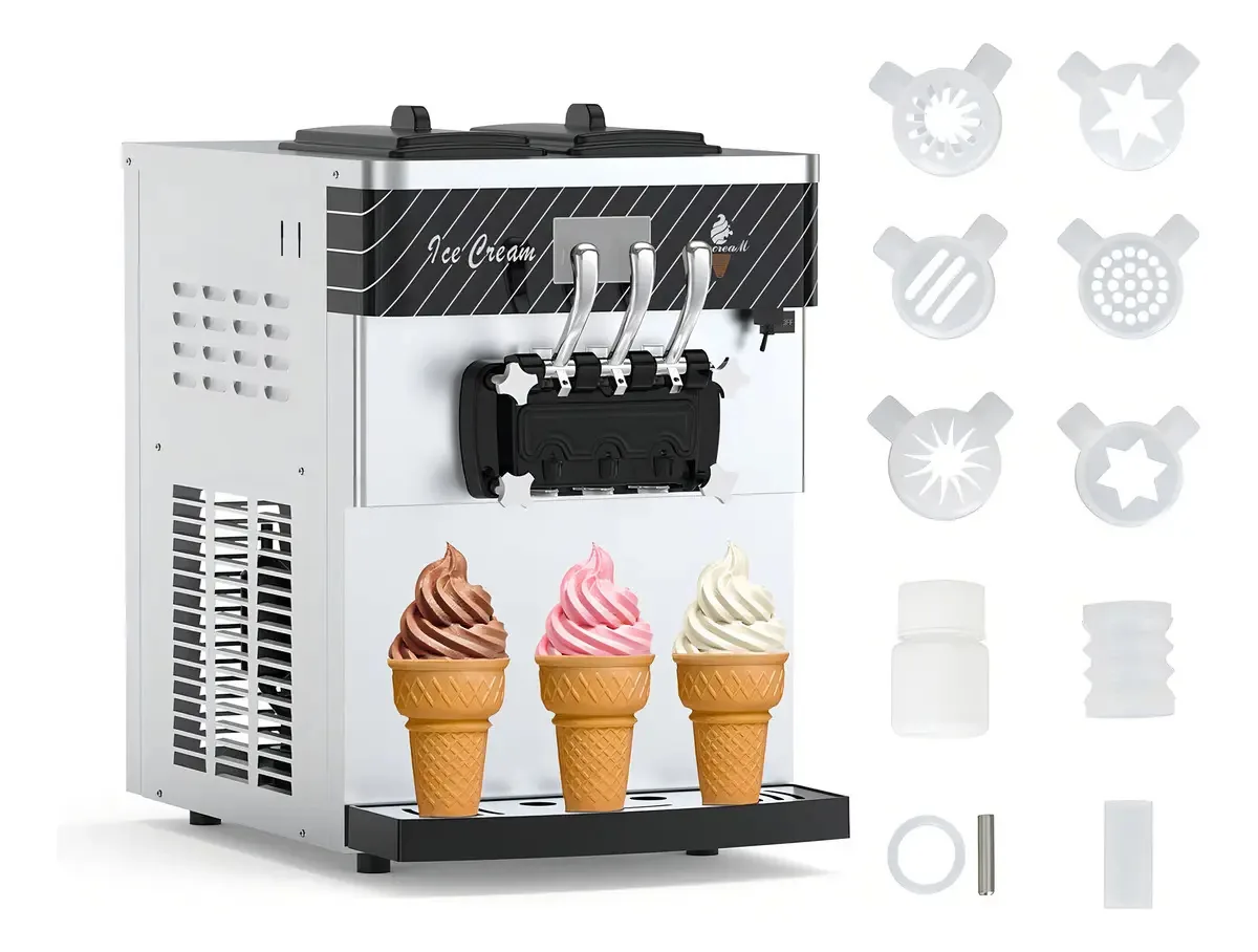 Máquina de sorvete comercial, máquina Soft Serve 22-30l/h