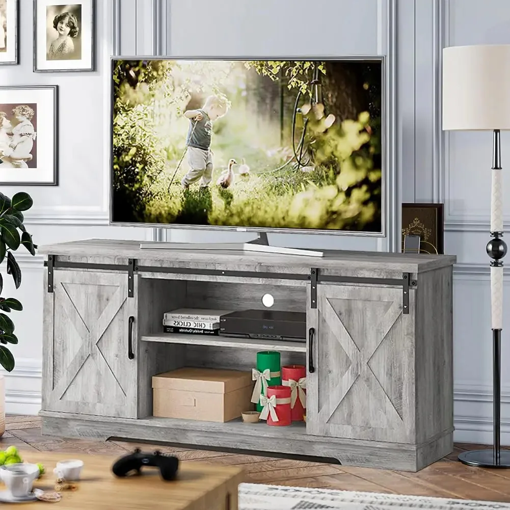 Suporte de TV Idealhouse Farm para TV de 65 polegadas,. Cor: Cinza