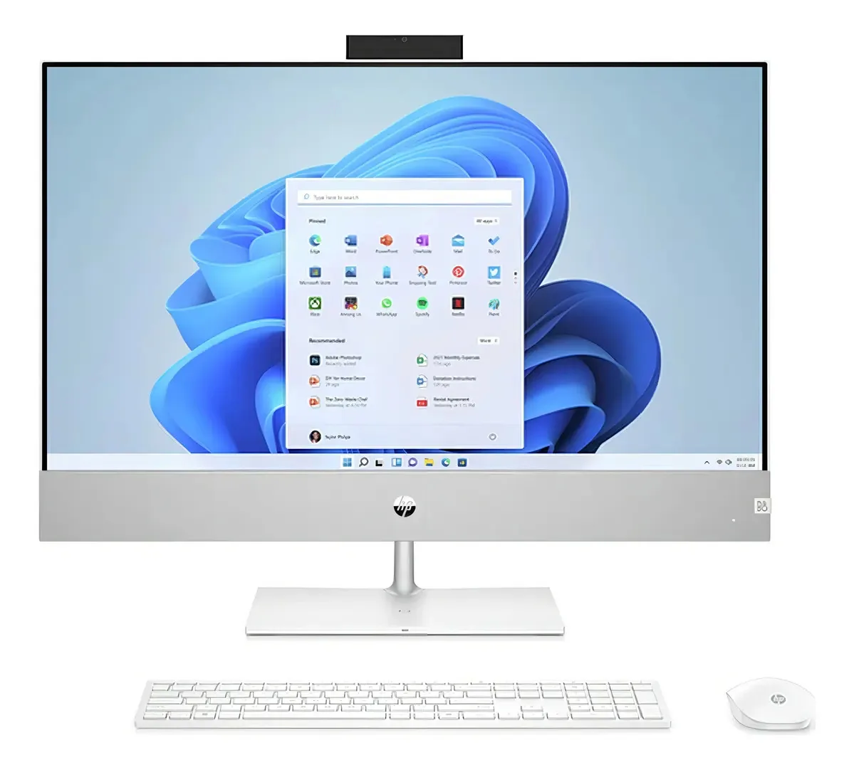 HP Pavilion 27-ca0005la All-in-One Andrizen 7 16Gb HDD 1TB branco