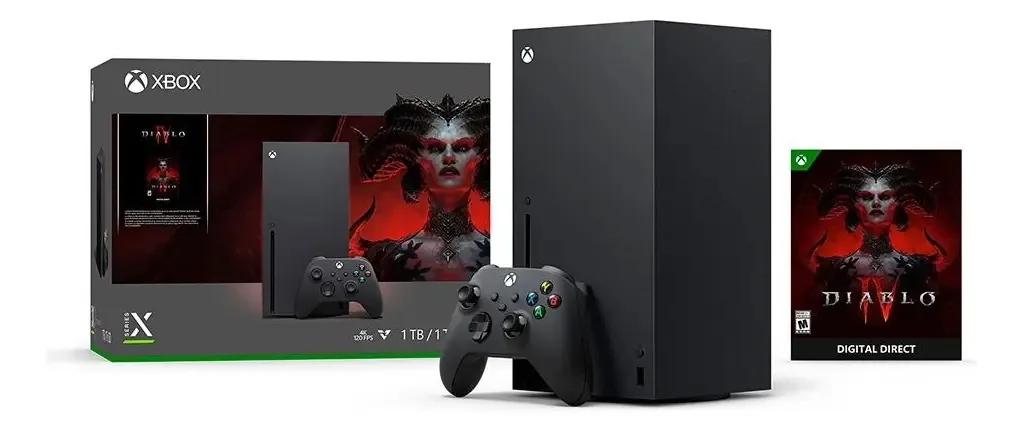 Console Xbox Series X Bundle Diablo 4 Cor Preto