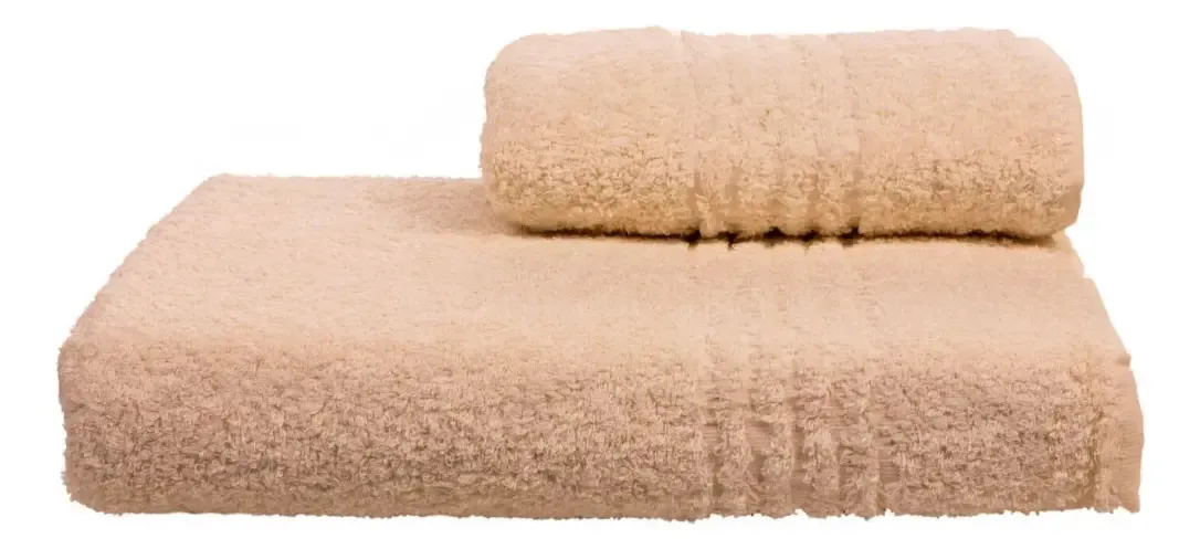 Conjunto de toalhas e toalhas Pierre Cardin 100% algodão 550 gr de cor natural