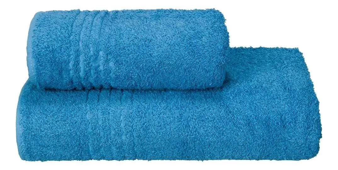 Conjunto de toalhas e toalhas Pierre Cardin 100% algodão 550 gr, cor gasolina