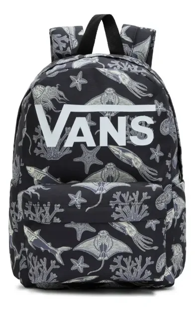Mochila Vans Checkerboard Sweet Cor Preto/branco Desenho Do Tecido Fundo Do Mar