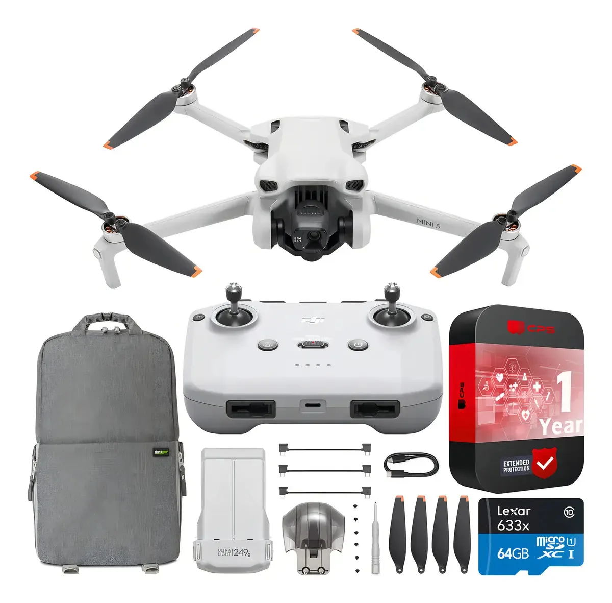Drone DJI Mini 3 Cinza com Câmera 4K e GPS