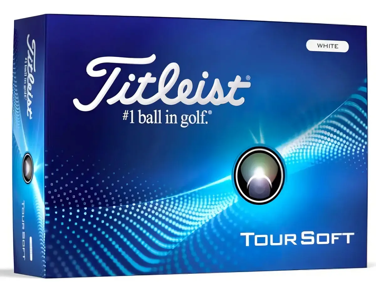 Dozen Titleist Tour Soft 24 bolas brancas