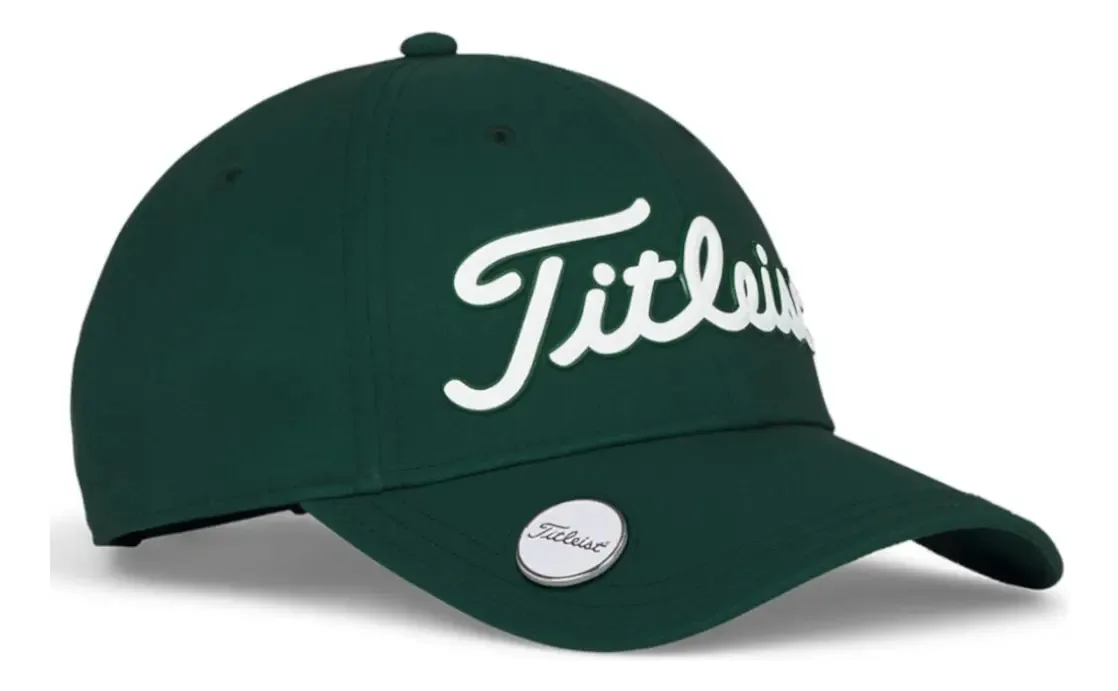 Cor do boné Titleist Players Ball Marker 2025: verde/branco, tamanho ajustável